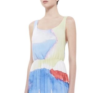 Alice + Olivia Nina Watercolor-Printed Maxi Dress